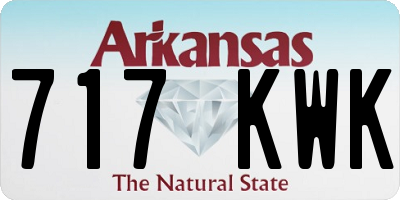 AR license plate 717KWK