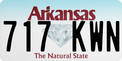 AR license plate 717KWN