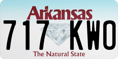 AR license plate 717KWO