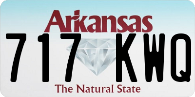 AR license plate 717KWQ