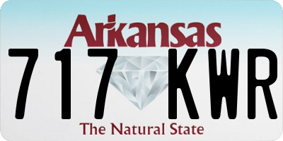 AR license plate 717KWR