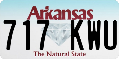 AR license plate 717KWU