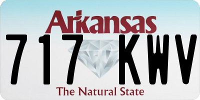 AR license plate 717KWV