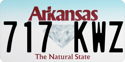 AR license plate 717KWZ