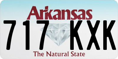 AR license plate 717KXK