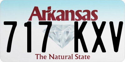 AR license plate 717KXV