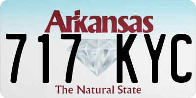 AR license plate 717KYC