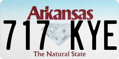 AR license plate 717KYE