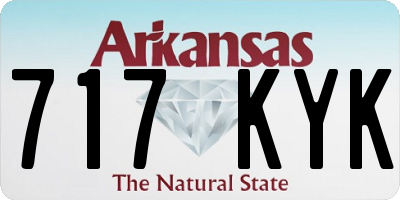 AR license plate 717KYK