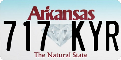 AR license plate 717KYR