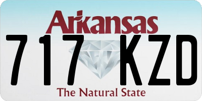 AR license plate 717KZD