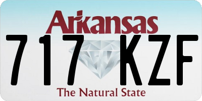 AR license plate 717KZF