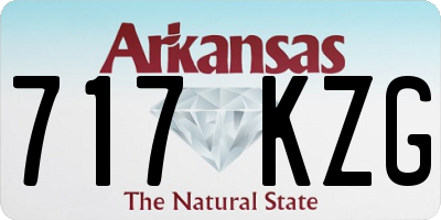 AR license plate 717KZG