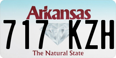 AR license plate 717KZH