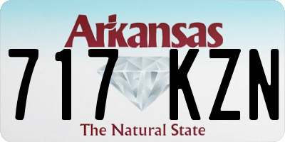 AR license plate 717KZN