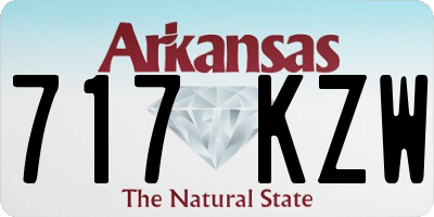AR license plate 717KZW