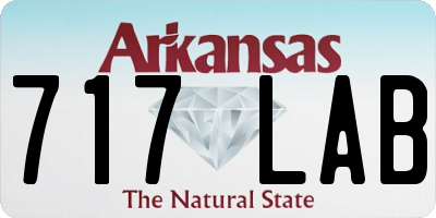 AR license plate 717LAB