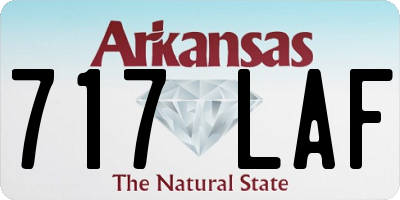 AR license plate 717LAF
