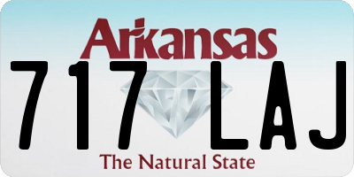 AR license plate 717LAJ