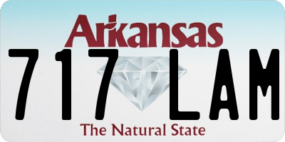 AR license plate 717LAM