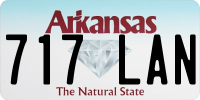AR license plate 717LAN