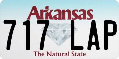 AR license plate 717LAP