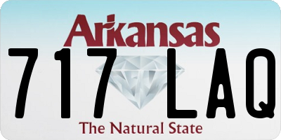 AR license plate 717LAQ
