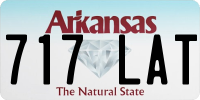 AR license plate 717LAT