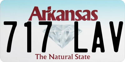 AR license plate 717LAV