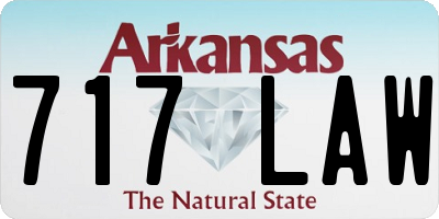AR license plate 717LAW