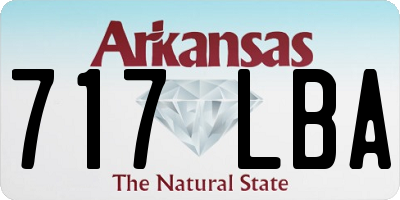 AR license plate 717LBA