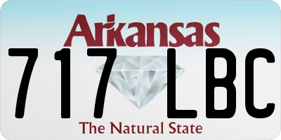 AR license plate 717LBC