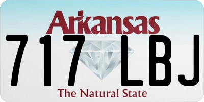 AR license plate 717LBJ