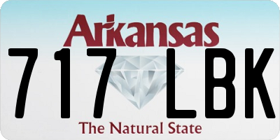 AR license plate 717LBK