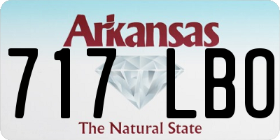 AR license plate 717LBO