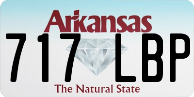 AR license plate 717LBP