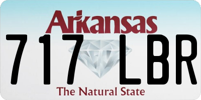 AR license plate 717LBR