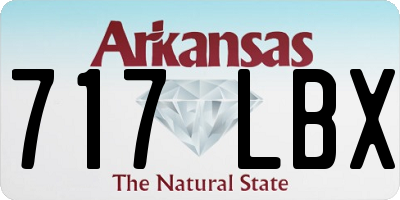 AR license plate 717LBX