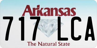 AR license plate 717LCA