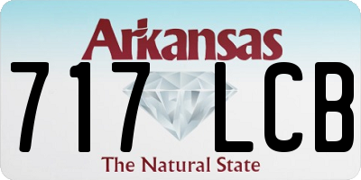 AR license plate 717LCB