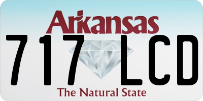 AR license plate 717LCD