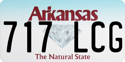 AR license plate 717LCG