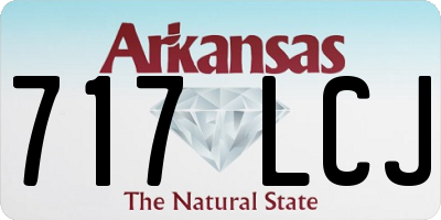 AR license plate 717LCJ
