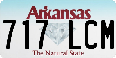 AR license plate 717LCM