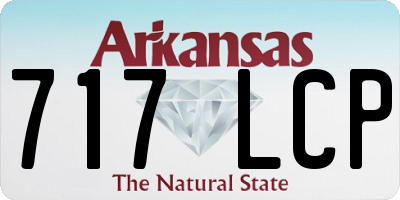 AR license plate 717LCP