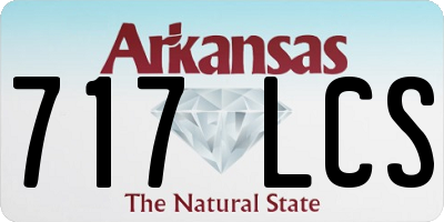 AR license plate 717LCS