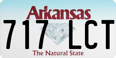 AR license plate 717LCT