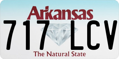 AR license plate 717LCV