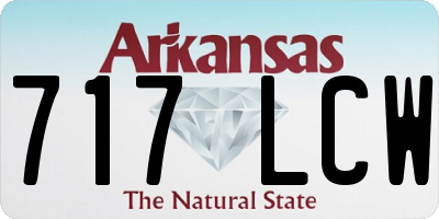 AR license plate 717LCW
