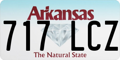 AR license plate 717LCZ